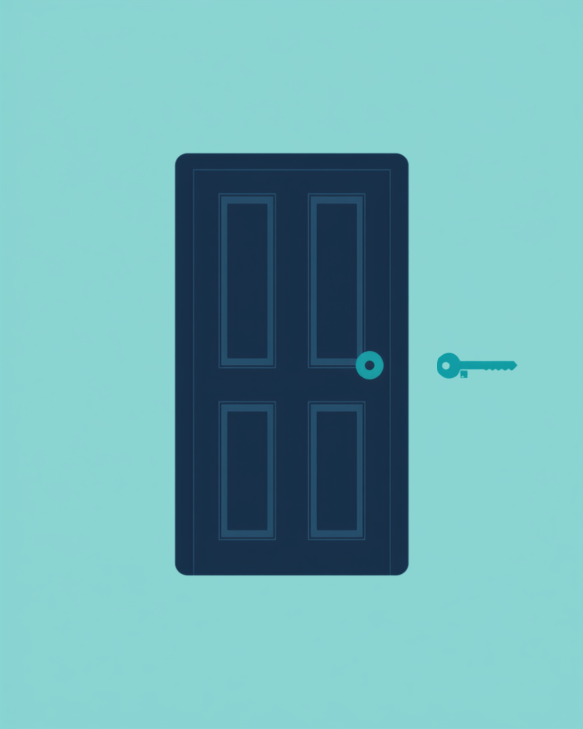 A single locked door with one key, representing the Faroe Islands’ single-door gambling monopoly system